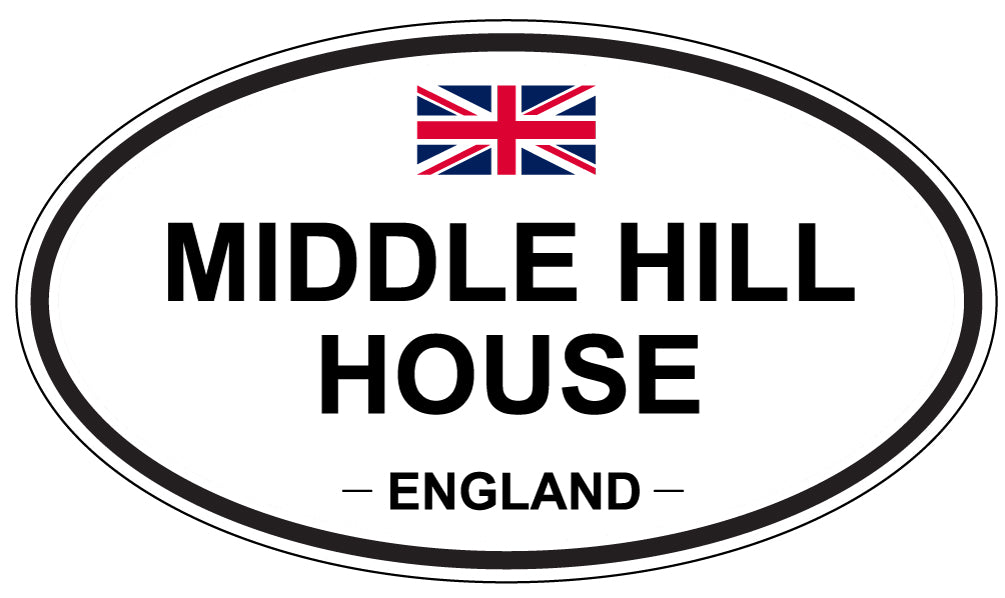 MIDDLE HILL HOUSE, England - Oval Magnet