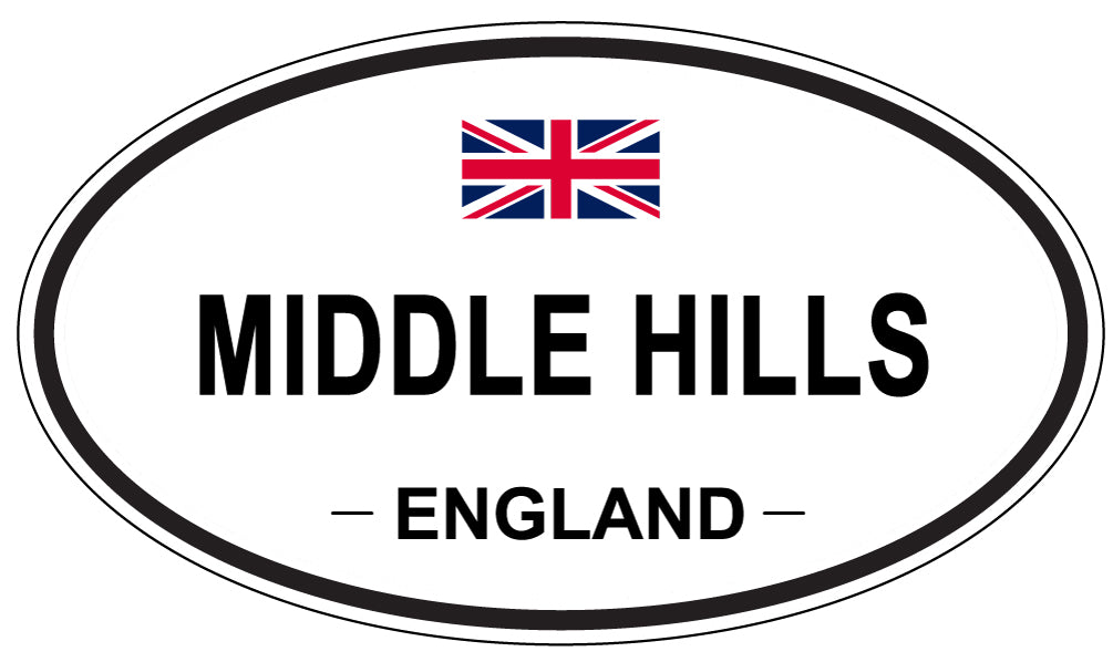 MIDDLE HILLS, England - Oval Magnet
