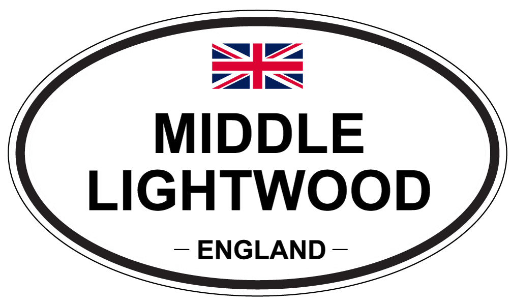 MIDDLE LIGHTWOOD, England - Oval Magnet