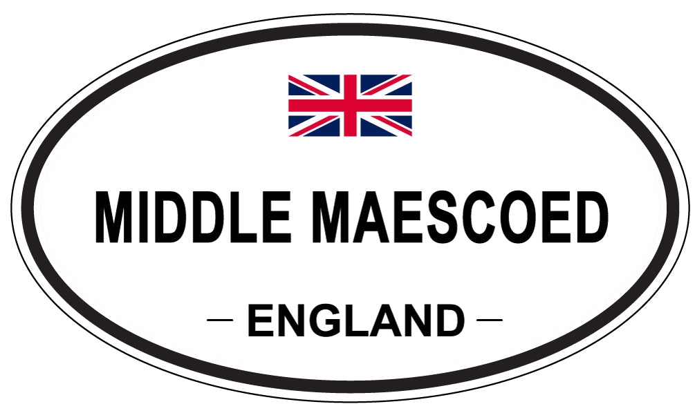 MIDDLE MAESCOED, England - Oval Magnet