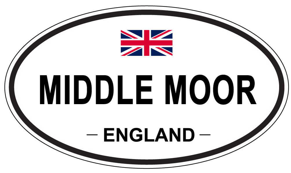 MIDDLE MOOR, England - Oval Magnet