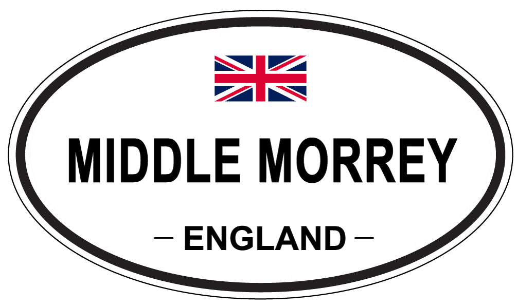 MIDDLE MORREY, England - Oval Magnet