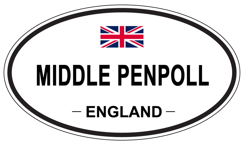 MIDDLE PENPOLL, England - Oval Magnet