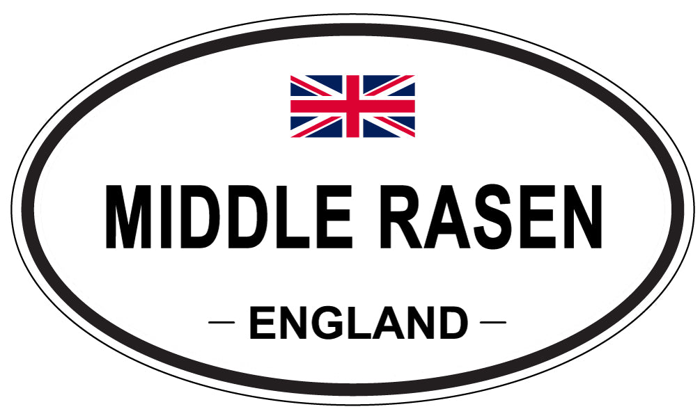 MIDDLE RASEN, ENGLAND - Oval Sticker