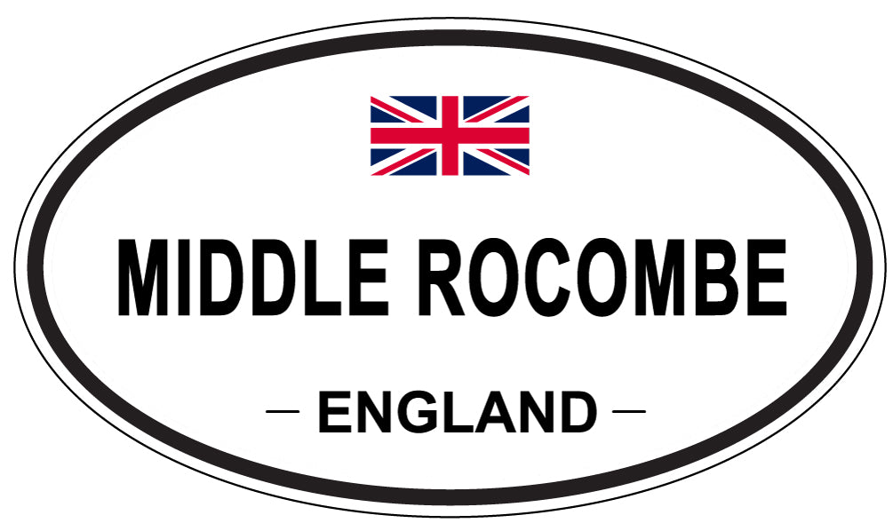 MIDDLE ROCOMBE, England - Oval Magnet