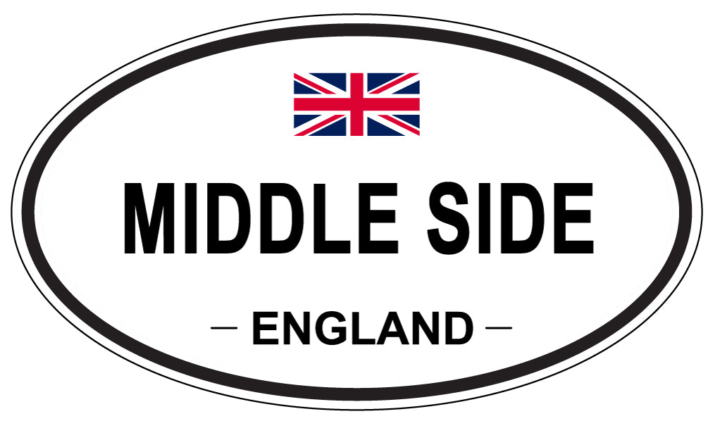 MIDDLE SIDE, England - Oval Magnet