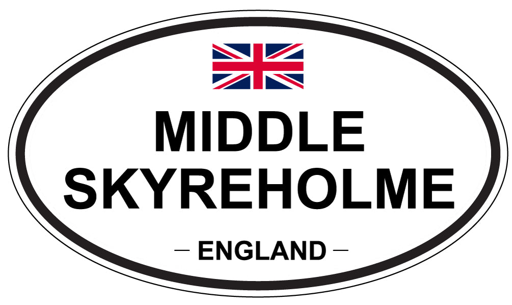 MIDDLE SKYREHOLME, England - Oval Magnet
