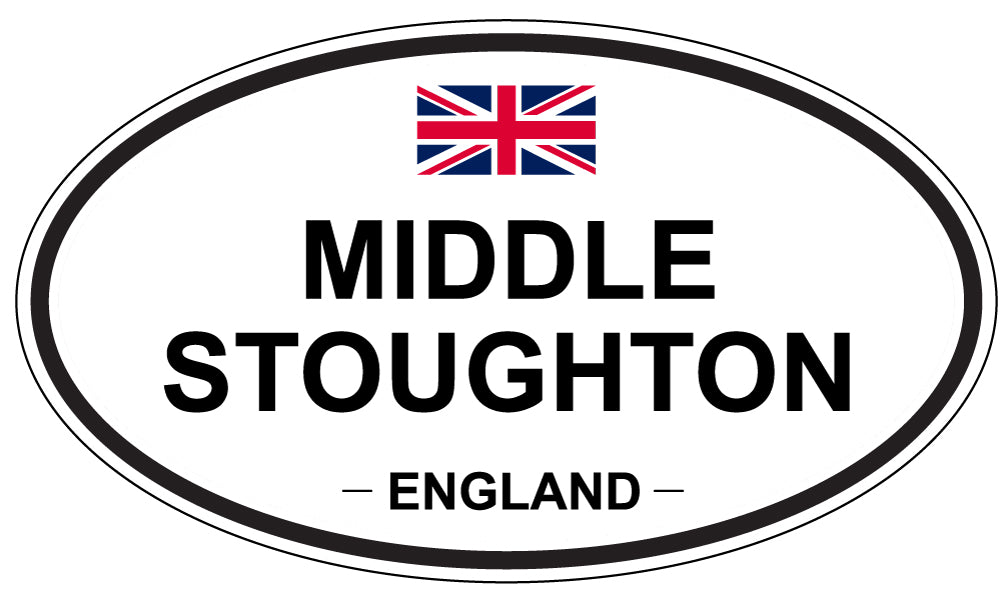MIDDLE STOUGHTON, ENGLAND - Oval Sticker