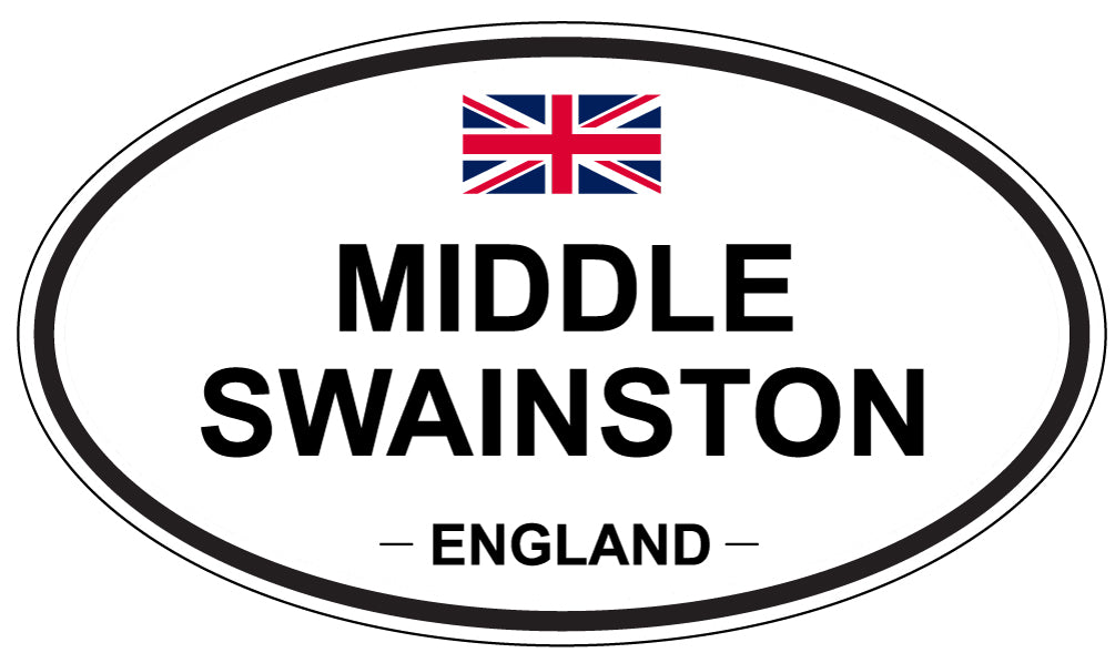 MIDDLE SWAINSTON, England - Oval Magnet