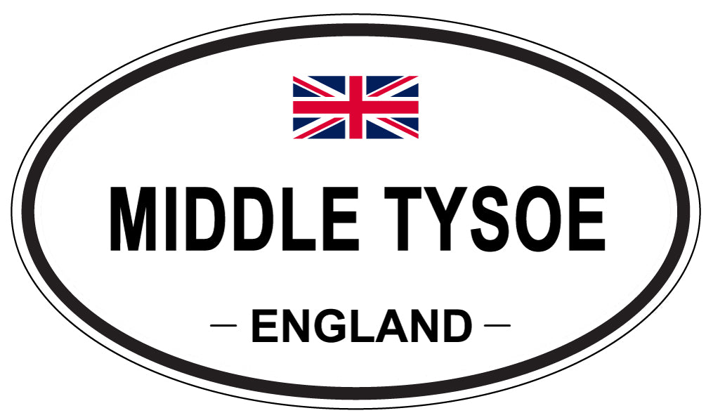 MIDDLE TYSOE, ENGLAND - Oval Sticker
