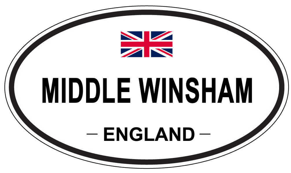MIDDLE WINSHAM, ENGLAND - Oval Sticker