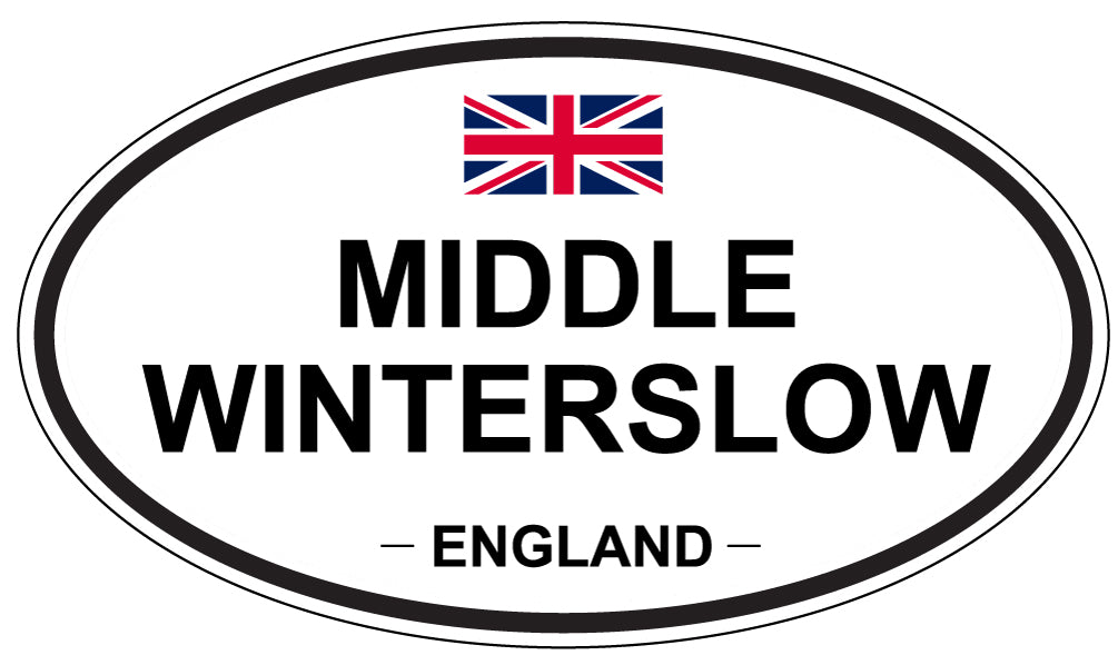 MIDDLE WINTERSLOW, ENGLAND - Oval Sticker