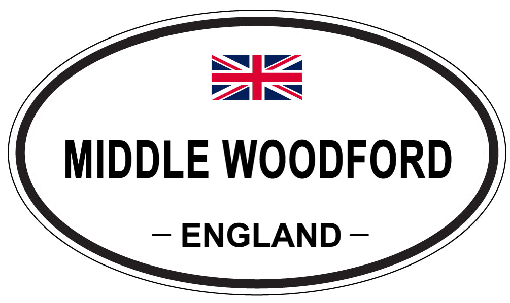 MIDDLE WOODFORD, England - Oval Magnet