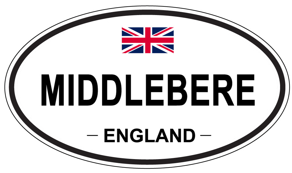 MIDDLEBERE, ENGLAND - Oval Sticker
