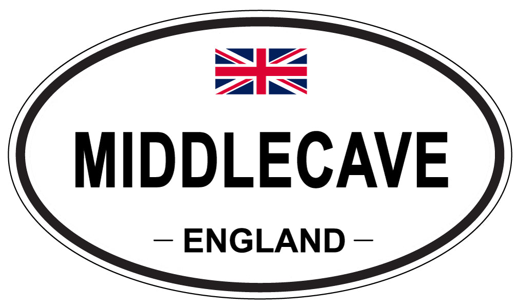MIDDLECAVE, England - Oval Magnet