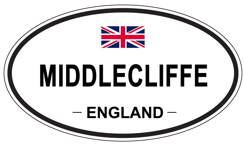 MIDDLECLIFFE, ENGLAND - Oval Sticker