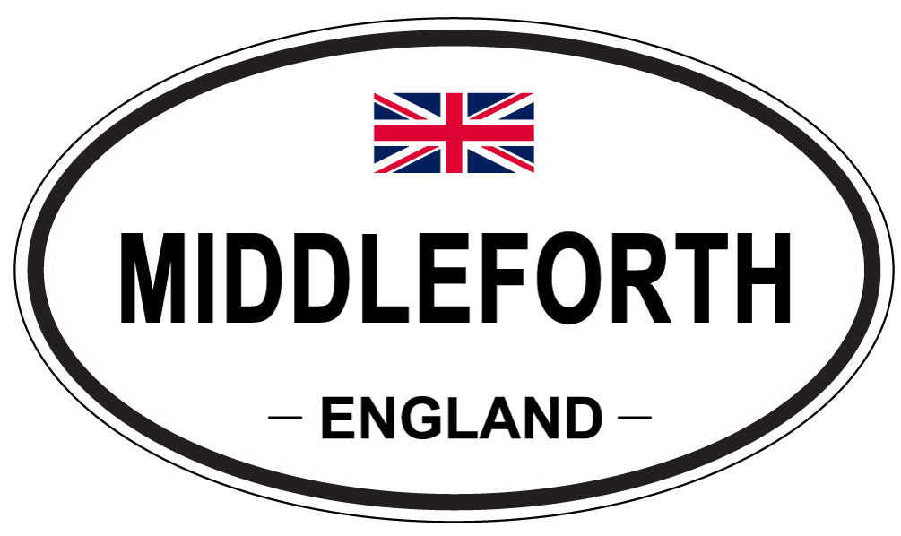 MIDDLEFORTH, England - Oval Magnet