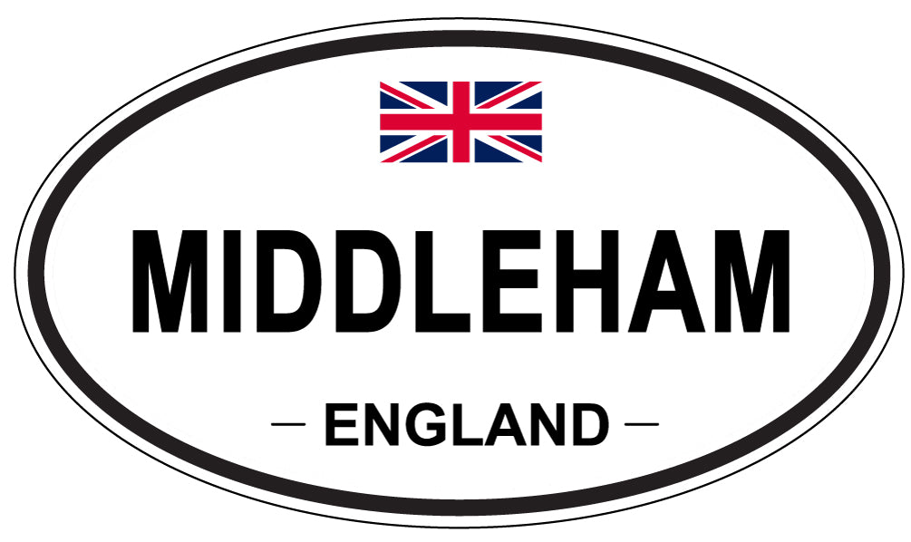 MIDDLEHAM, ENGLAND - Oval Sticker
