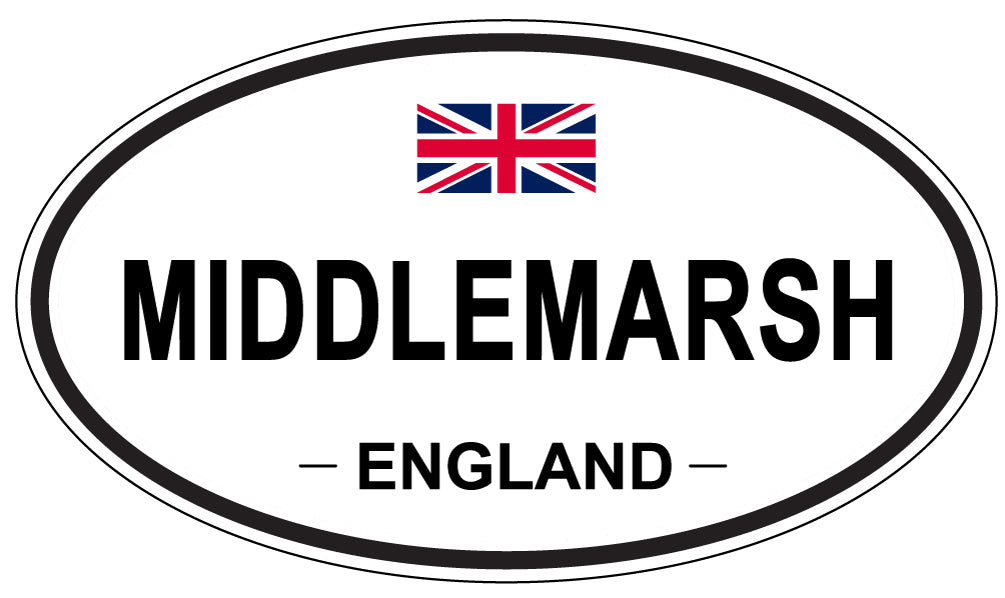 MIDDLEMARSH, England - Oval Magnet