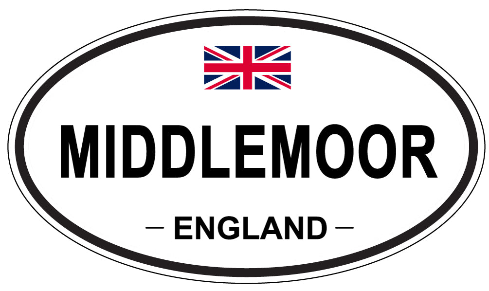 MIDDLEMOOR, England - Oval Magnet