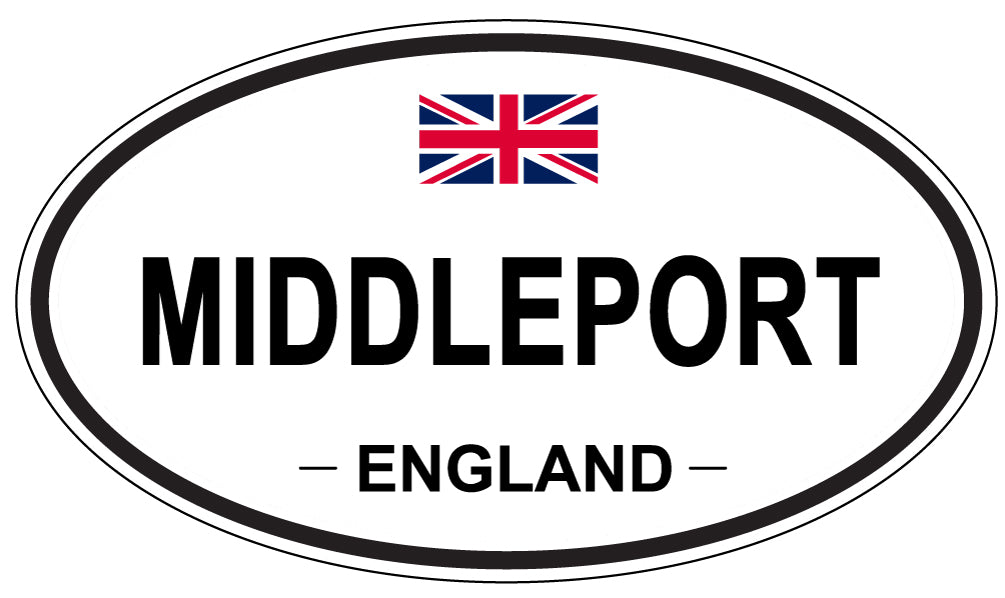 MIDDLEPORT, England - Oval Magnet