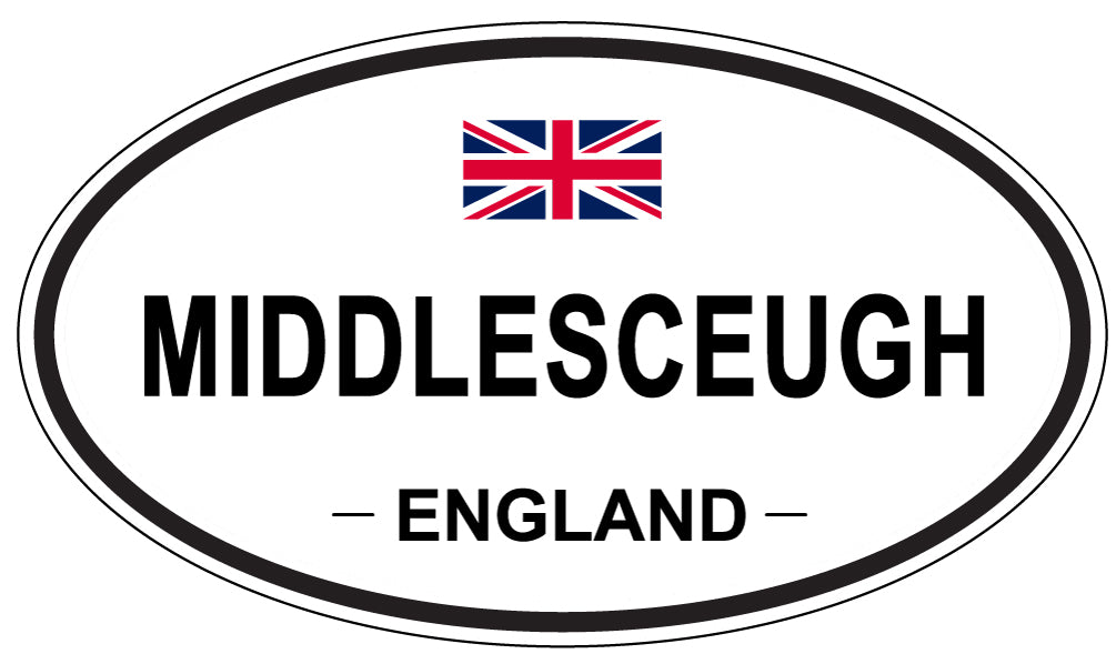MIDDLESCEUGH, ENGLAND - Oval Sticker