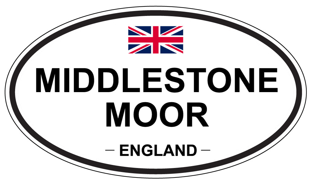 MIDDLESTONE MOOR, England - Oval Magnet
