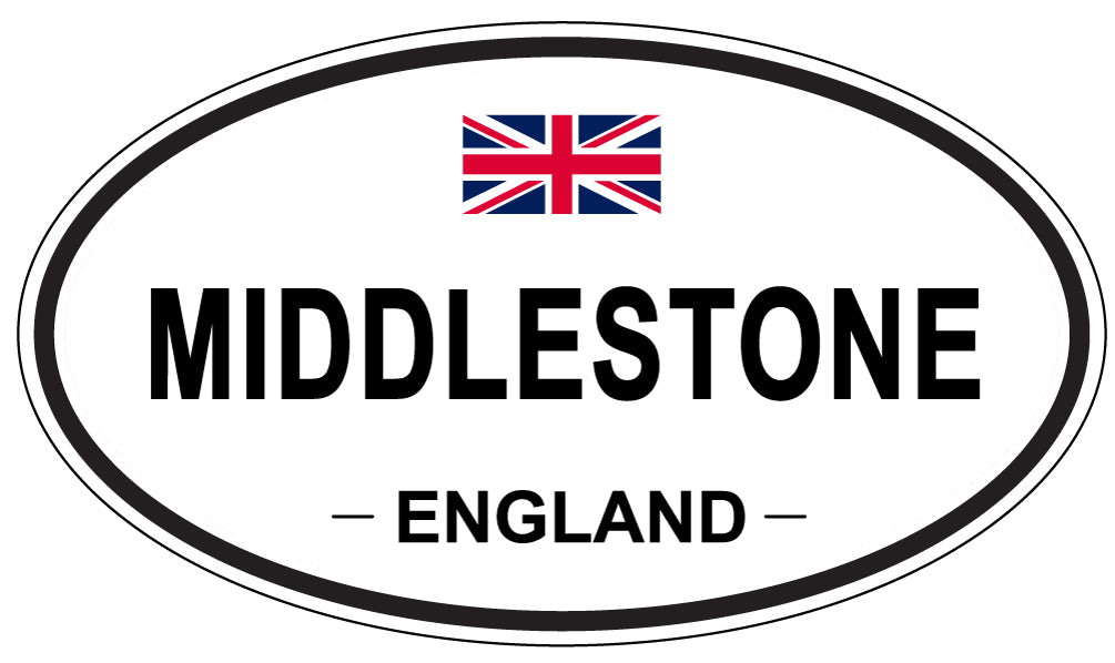 MIDDLESTONE, ENGLAND - Oval Sticker