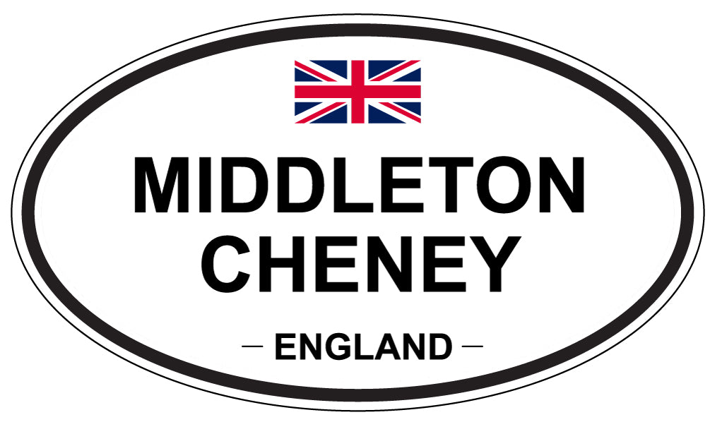 MIDDLETON CHENEY, ENGLAND - Oval Sticker
