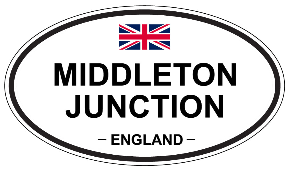MIDDLETON JUNCTION, ENGLAND - Oval Sticker