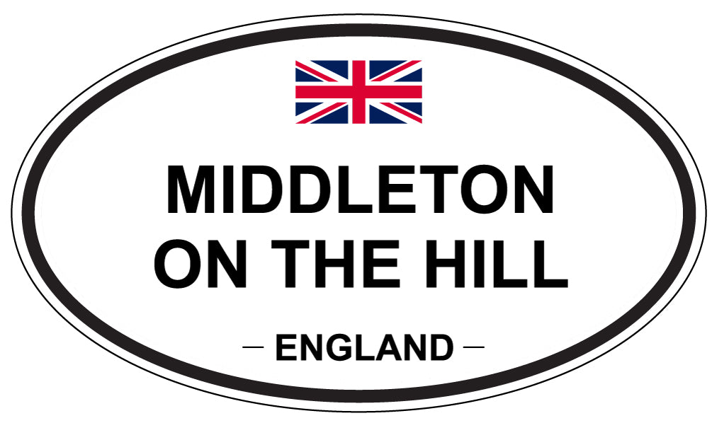MIDDLETON ON THE HILL, England - Oval Magnet