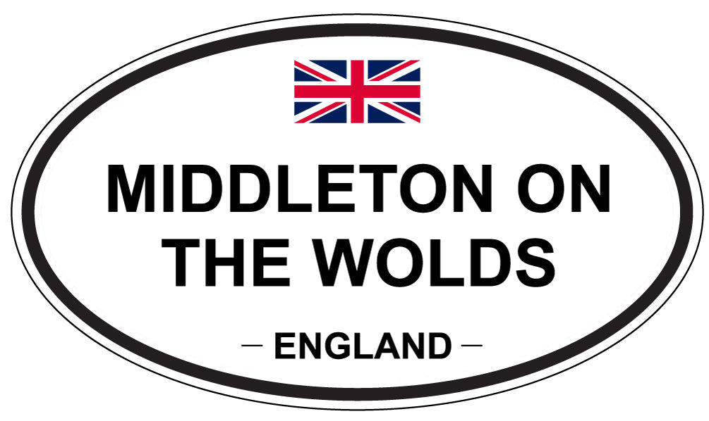 MIDDLETON ON THE WOLDS, England - Oval Magnet