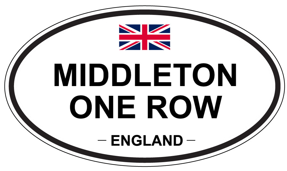 MIDDLETON ONE ROW, England - Oval Magnet