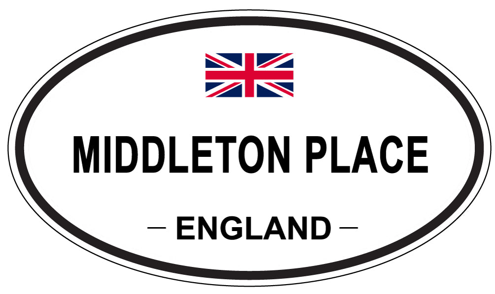 MIDDLETON PLACE, England - Oval Magnet