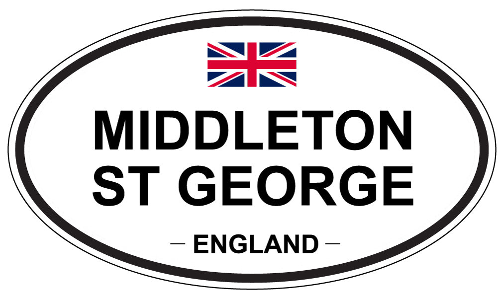 MIDDLETON ST GEORGE, England - Oval Magnet