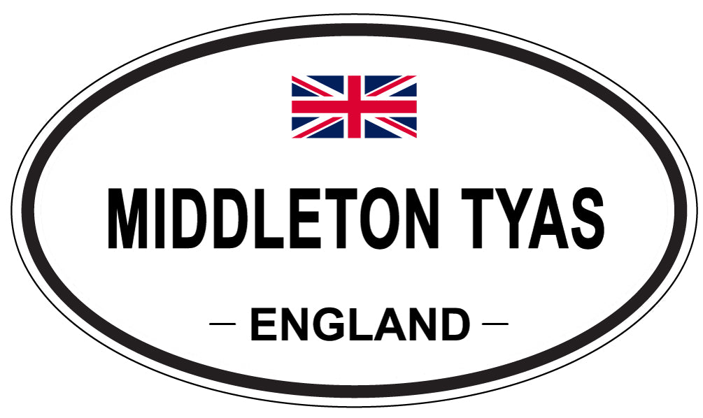 MIDDLETON TYAS, England - Oval Magnet