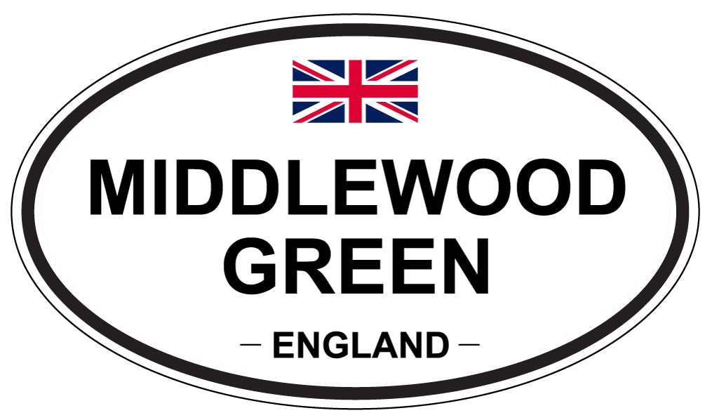 MIDDLEWOOD GREEN, England - Oval Magnet