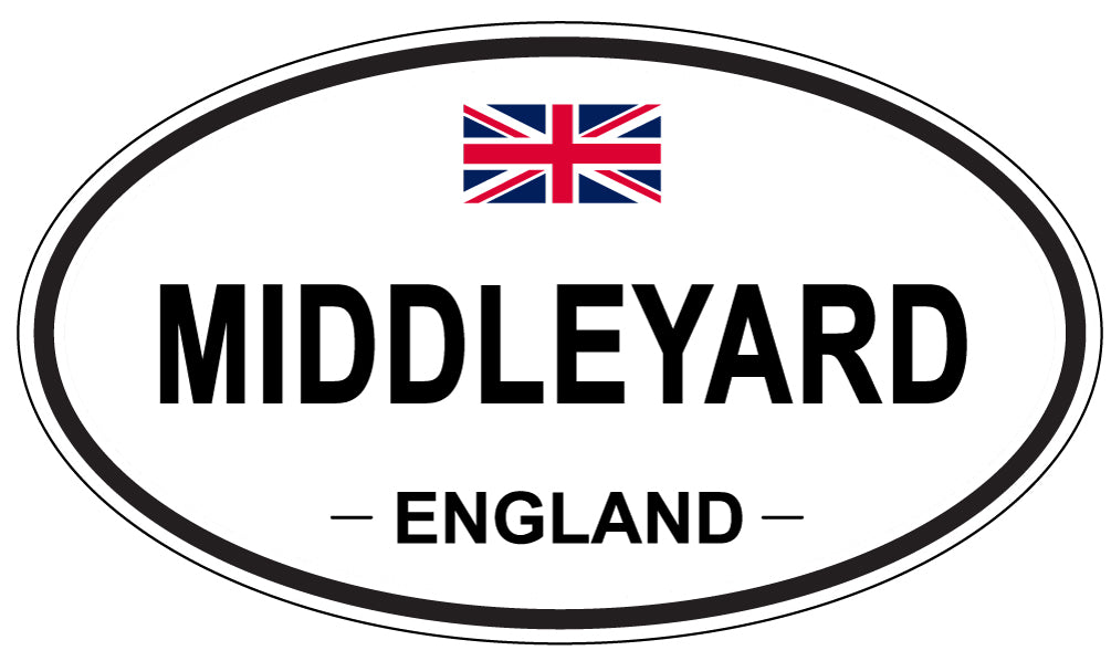 MIDDLEYARD, ENGLAND - Oval Sticker