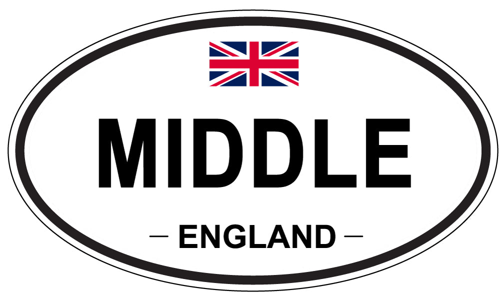 MIDDLE, England - Oval Magnet
