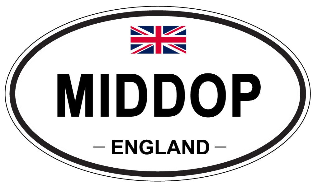 MIDDOP, England - Oval Magnet