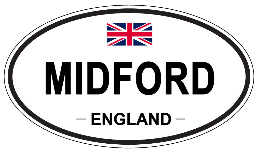 MIDFORD, England - Oval Magnet