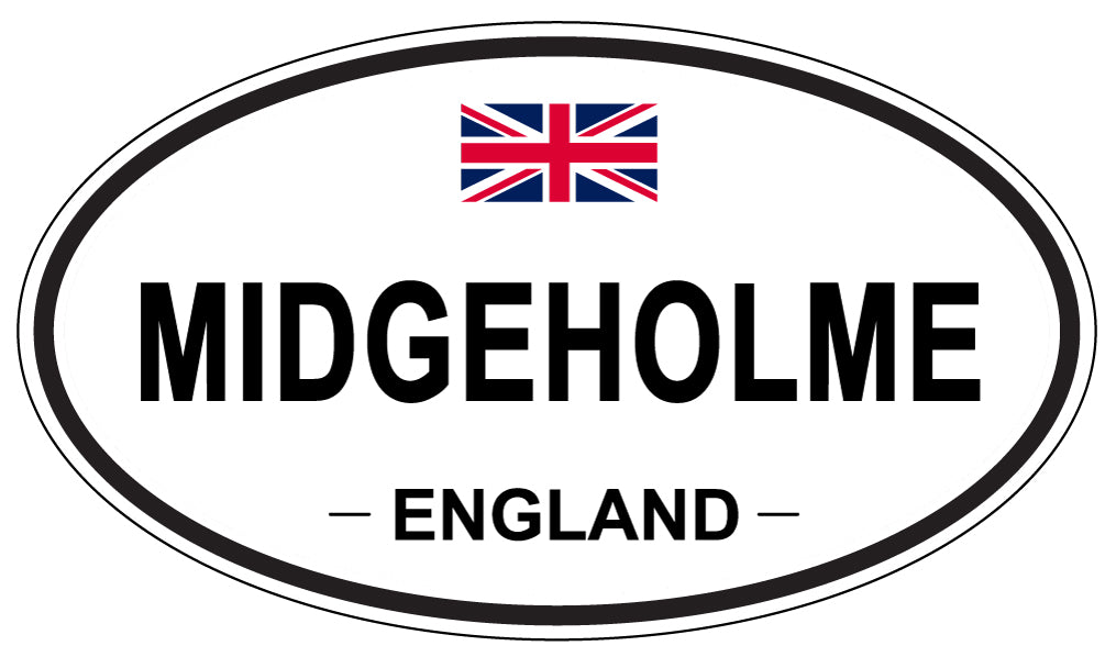 MIDGEHOLME, ENGLAND - Oval Sticker