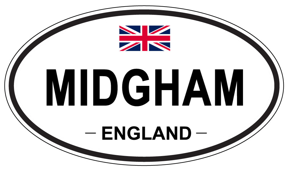 MIDGHAM, England - Oval Magnet