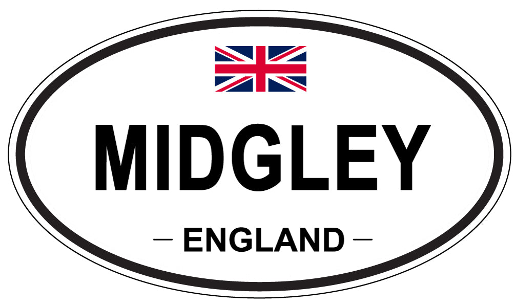 MIDGLEY, England - Oval Magnet