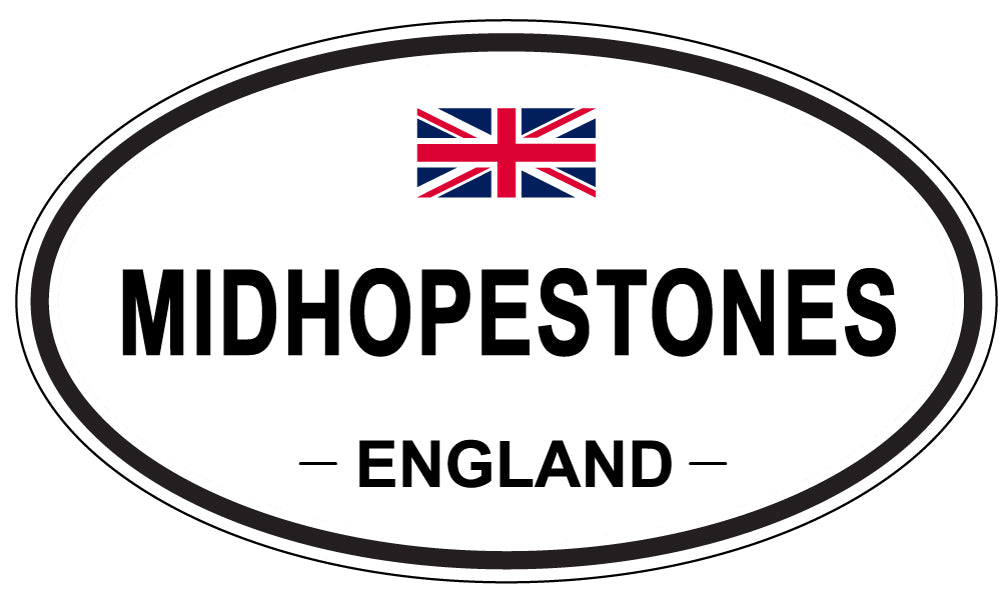 MIDHOPESTONES, England - Oval Magnet