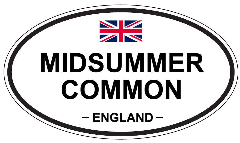 MIDSUMMER COMMON, England - Oval Magnet