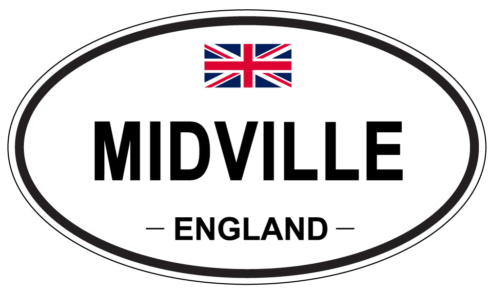 MIDVILLE, England - Oval Magnet