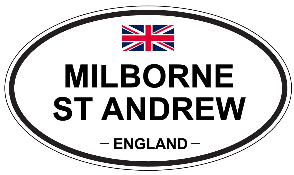 MILBORNE ST ANDREW, England - Oval Magnet