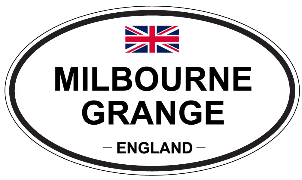 MILBOURNE GRANGE, England - Oval Magnet