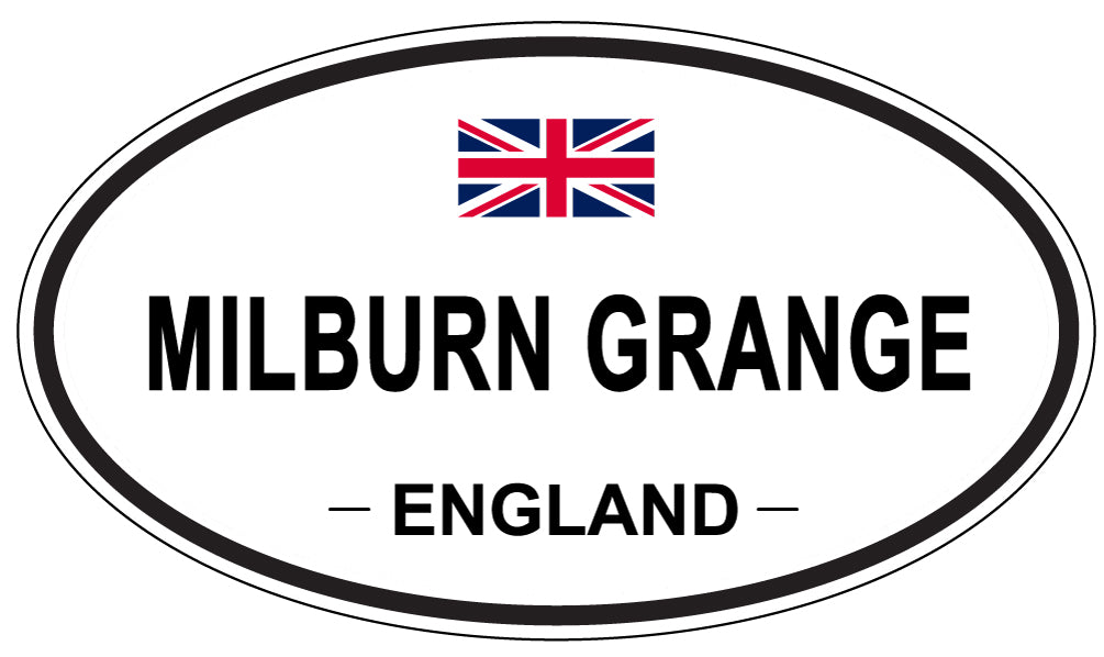 MILBURN GRANGE, England - Oval Magnet